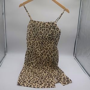 Girls size 12 rare additions, leopard print dress
